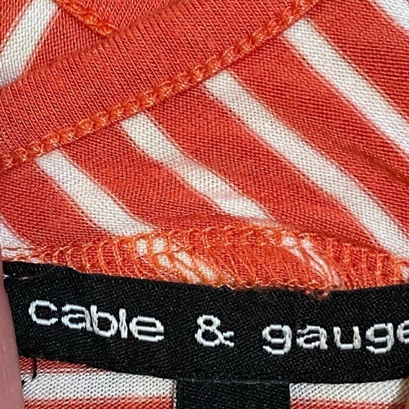 CABLE and Gauge Size M Razor Back Stripped Tank - Picture 7 of 7